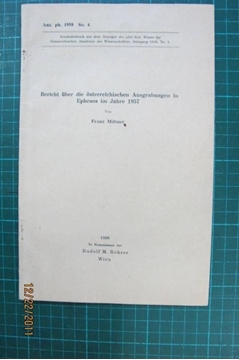 Bericht Über Die Österreichischen Ausgrabungen in Ephesos im Jahre 1957 resmi