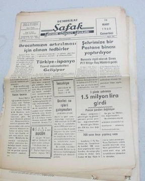 zile _demokrat şafak gazetesi _sayı 911_1960 resmi