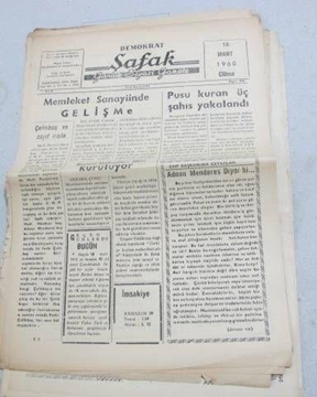 Picture of zile _demokrat şafak gazetesi _sayı 910_1960