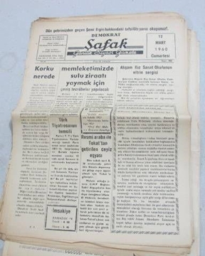 Picture of zile _demokrat şafak gazetesi _sayı 905_1960