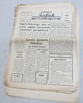 Picture of zile _demokrat şafak gazetesi _sayı 900_1960