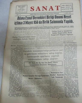 adana_sanat gazetesi  sayı_31_ 1956 resmi