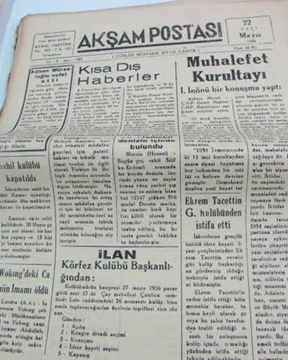 Picture of 8iskenderun akşam postası sayı  925  1956