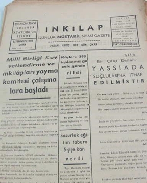 Picture of adapazarı  inkilap gazetesi sayı  21  1960