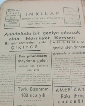 Picture of adapazarı  inkilap gazetesi sayı  42  1960