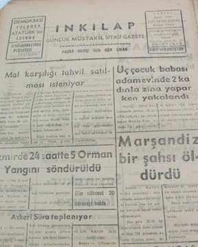 Picture of adapazarı  inkilap gazetesi sayı  46  1960