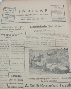 Picture of adapazarı  inkilap gazetesi sayı  53  1960
