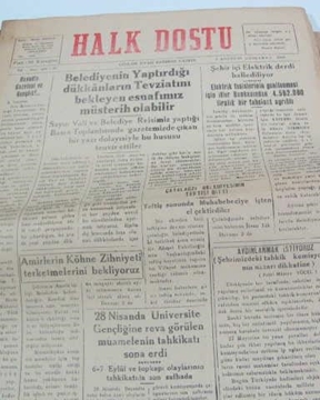 zonguldak halk dostu gazetesi  sayı 11  1960 resmi