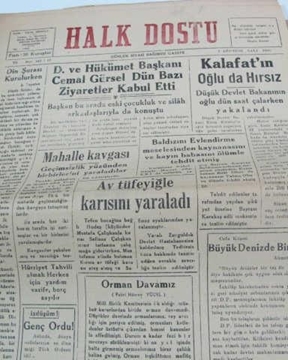 zonguldak halk dostu gazetesi  sayı 16  1960 resmi