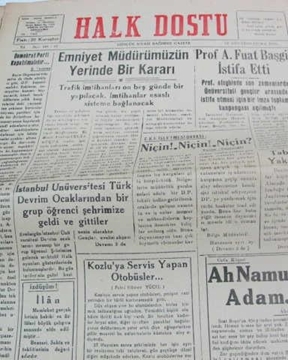 zonguldak halk dostu gazetesi  sayı 19  1960 resmi