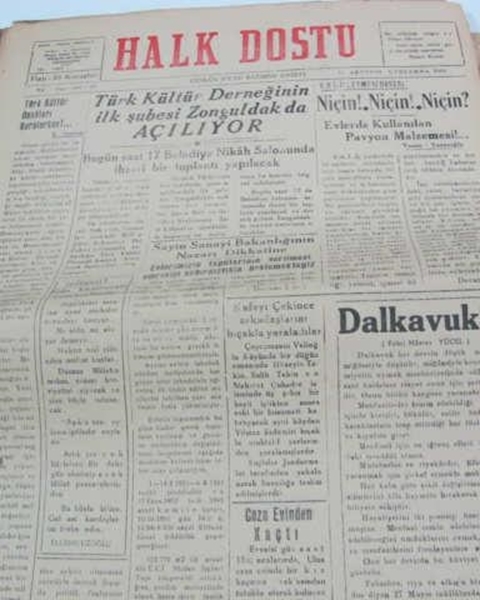 zonguldak halk dostu gazetesi  sayı 23     1960 resmi