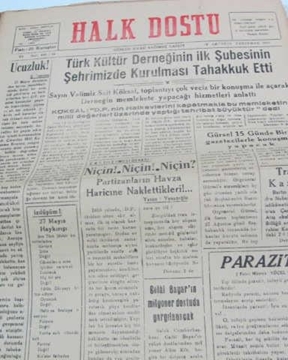 zonguldak halk dostu gazetesi  sayı 24     1960 resmi