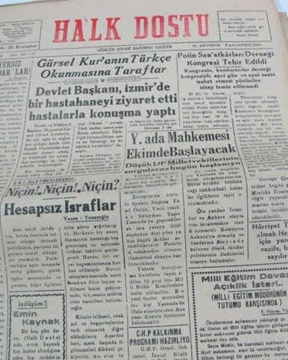 zonguldak halk dostu gazetesi  sayı 27     1960 resmi