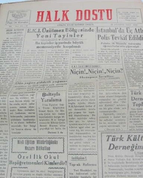 zonguldak halk dostu gazetesi  sayı 28     1960 resmi