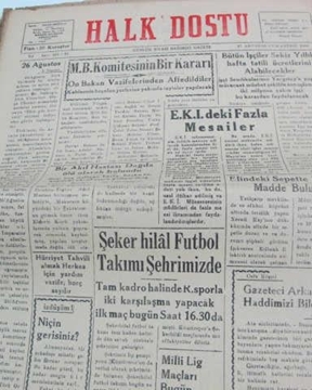 zonguldak halk dostu gazetesi  sayı 32     1960 resmi