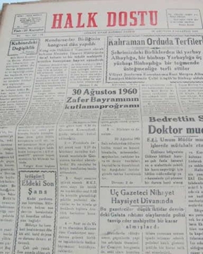 Picture of zonguldak halk dostu gazetesi  sayı 33     1960