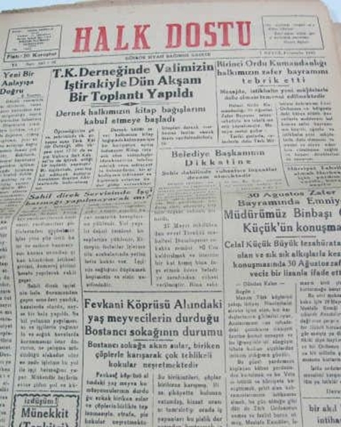 zonguldak halk dostu gazetesi sa36 ERSÖZLÜ 1960 resmi
