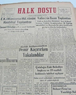 zonguldak halk dostu gazetesi  sayı 40    1960 resmi