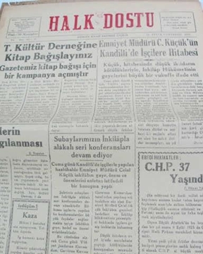 zonguldak halk dostu gazetesi  sayı 45    1960 resmi