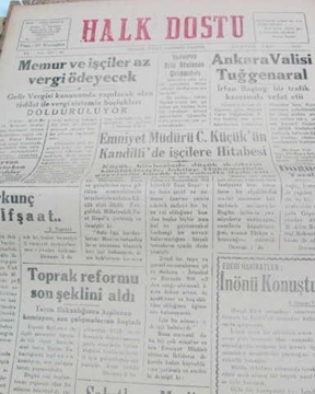 zonguldak halk dostu gazetesi  sayı 46    1960 resmi
