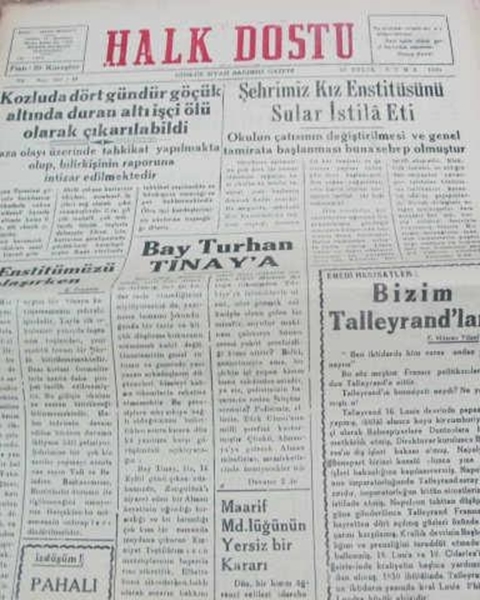 Picture of zonguldak halk dostu gazetesi  sayı 49    1960