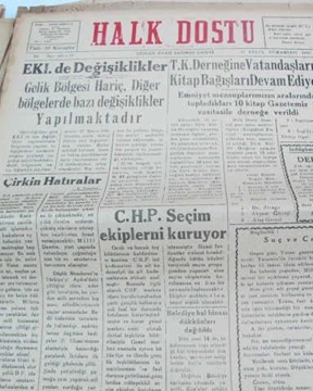 zonguldak halk dostu gazetesi  sayı 50    1960 resmi