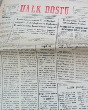 zonguldak halk dostu gazetesi  sayı 4   1960 resmi