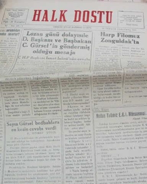 zonguldak halk dostu gazetesi  sayı 5   1960 resmi