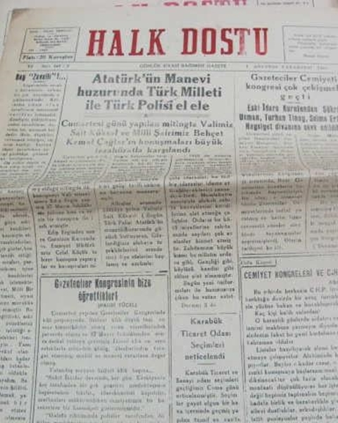 zonguldak halk dostu gazetesi  sayı 9  1960 resmi