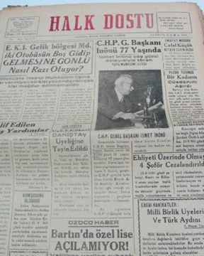 zonguldak halk dostu gazetesi  sayı 55   1960 resmi