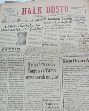 zonguldak halk dostu gazetesi  sayı 56  1960 resmi