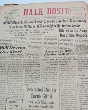 Picture of zonguldak halk dostu gazetesi  sayı 59  1960
