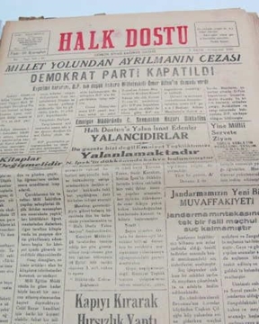 zonguldak halk dostu gazetesi  sayı 62  1960 resmi