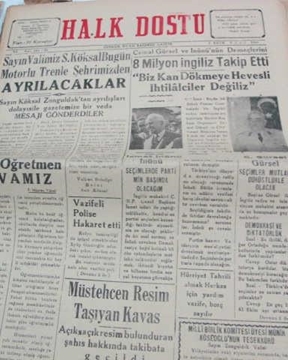 zonguldak halk dostu gazetesi  sayı 64  1960 resmi