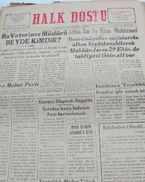 zonguldak halk dostu gazetesi  sayı 66  1960 resmi