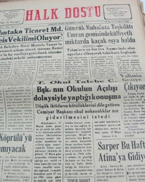 zonguldak halk dostu gazetesi  sayı 76  1960 resmi
