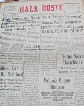 zonguldak halk dostu gazetesi  sayı 78  1960 resmi