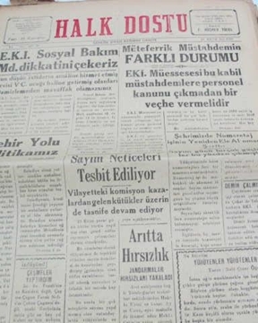 zonguldak halk dostu gazetesi  sayı 82  1960 resmi