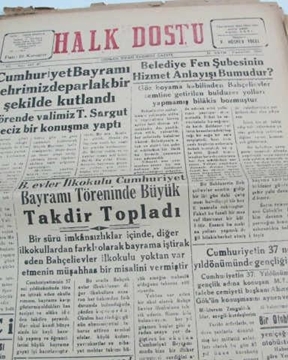 zonguldak halk dostu gazetesi  sayı 87  1960 resmi
