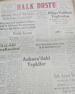 zonguldak halk dostu gazetesi  sayı 88  1960 resmi