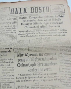 zonguldak halk dostu gazetesi  sayı 117   1960 resmi