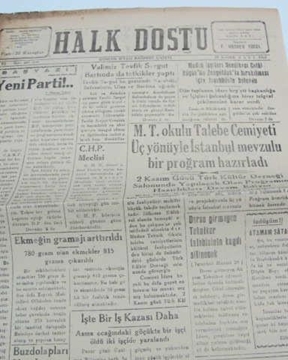 zonguldak halk dostu gazetesi  sayı 110  1960 resmi