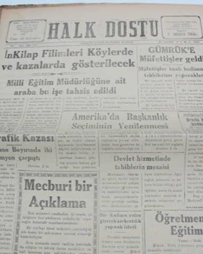 zonguldak halk dostu gazetesi  sayı 107  1960 resmi