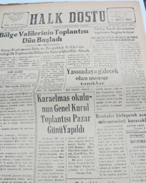 zonguldak halk dostu gazetesi  sayı 105  1960 resmi