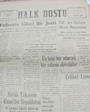 zonguldak halk dostu gazetesi  sayı 100  1960 resmi