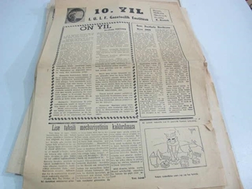10 YIL İ.Ü.İ.F. GAZETECİLİK ENSTİTÜSÜ 1960 resmi