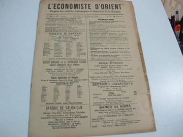 Saffet Atabinen ekonomi dogu d' orient 1938 resmi