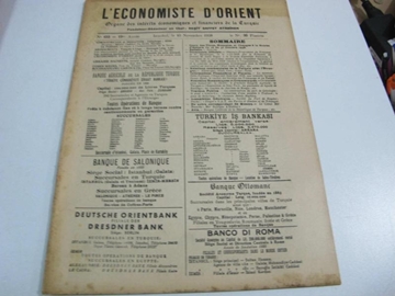 Saffet Atabinen ekonomi dogu d' orient 1938 resmi