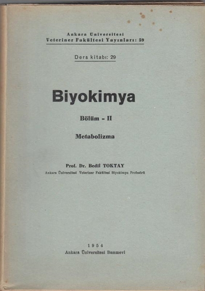 Picture of Biyokimya - Bölüm 2, Metabolizma