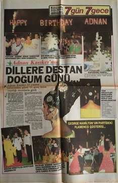 Picture of 7 Gün 7 Gece Gazetesi - 8-16 Ağustos 1988 - (Doğum Günü)